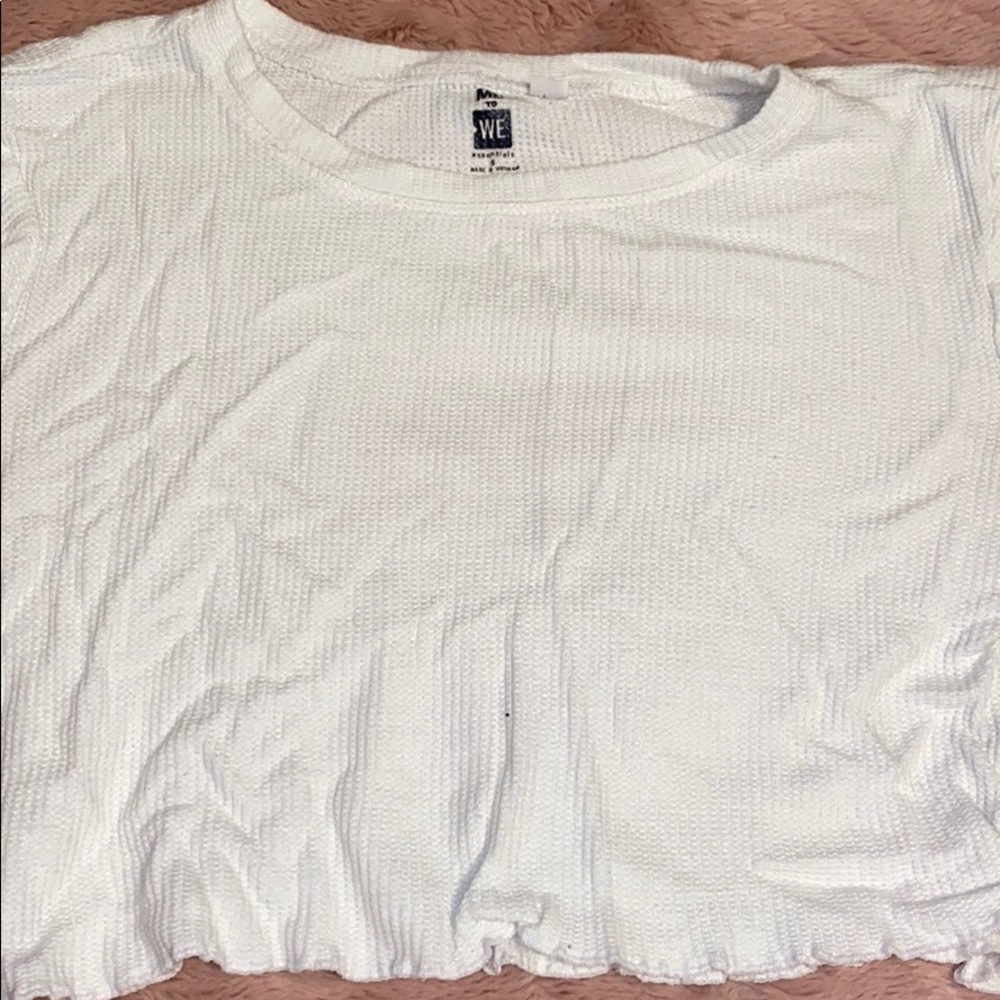 White crop top
